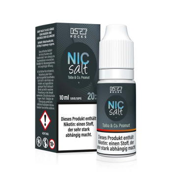 Peanut Tabak – KTS Taba & Co 10ml 20mg NicSalt Liquid by KTS