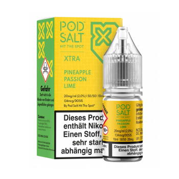 Pineapple Passion Lime NicSalt Liquid by Pod Salt Xtra 10ml / 20mg