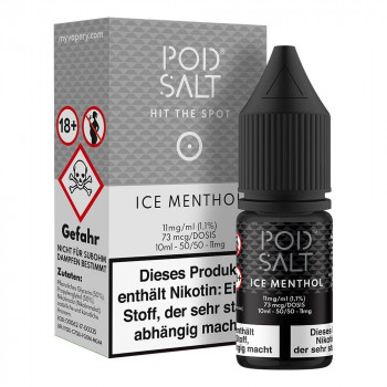 Ice Menthol 11mg NicSalt 10ml Liquid by Pod Salt