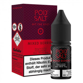 Mixed Berries 11mg NicSalt 10ml Liquid by Pod Salt