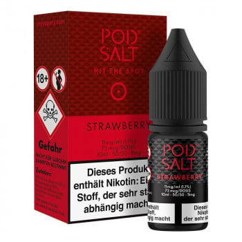 Strawberry 11mg NicSalt 10ml Liquid by Pod Salt