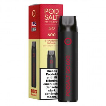 Pod Salt GO 600 E-Zigarette 20mg 600 Züge NicSalt Strawberry Banana