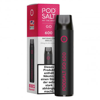 Pod Salt GO 600 E-Zigarette 20mg 600 Züge NicSalt Watermelon Breeze