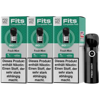 Pod Salt Fits – Fresh Mint – Prefilled Pod 3er Pack