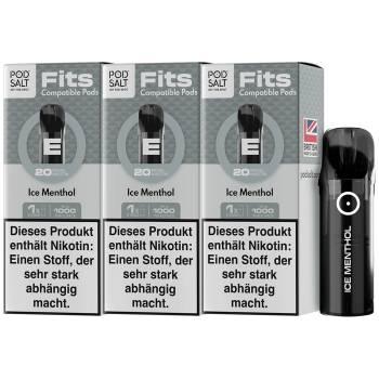 Pod Salt Fits – Ice Menthol – Prefilled Pod 3er Pack