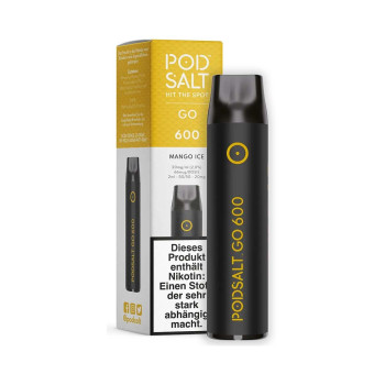 Pod Salt GO 600 E-Zigarette 20mg 600 Züge 400mAh NicSalt Mango Ice