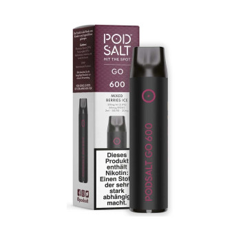 Pod Salt GO 600 E-Zigarette 20mg 600 Züge 400mAh NicSalt Mixed Berries Ice