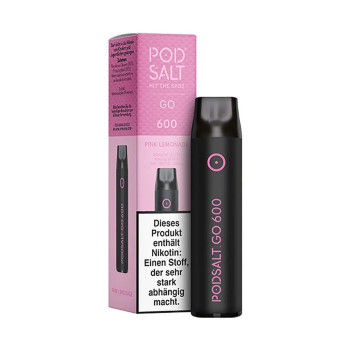 Pod Salt GO 600 E-Zigarette 20mg 600 Züge 400mAh NicSalt Pink Lemonade
