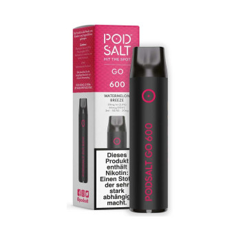Pod Salt GO 600 E-Zigarette 20mg 600 Züge 400mAh NicSalt Watermelon Breeze