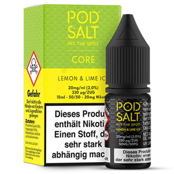 Pod Salt Lemon & Lime Ice NicSalt Liquid