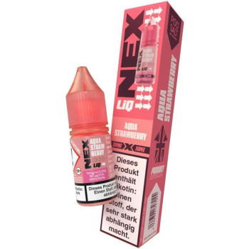 Pod Salt NEXLiQ Aqua Strawberry NicSalt Liquid 10ml / 10mg