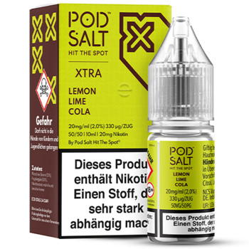 Pod Salt Xtra Lemon Lime Cola NicSalt Liquid