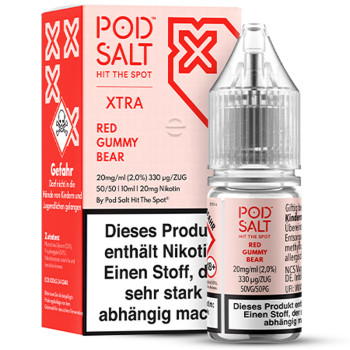 Pod Salt Xtra Red Gummy Bear NicSalt Liquid