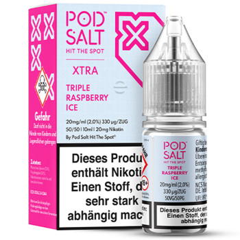 Pod Salt Xtra Triple Raspberry Ice NicSalt Liquid