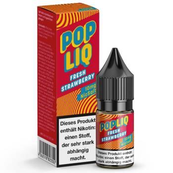 PopLiq Fresh Strawberry NicSalt Liquid 10ml / 10mg PopLiq Fresh Strawberry NicSalt Liquid 10ml / 10mg