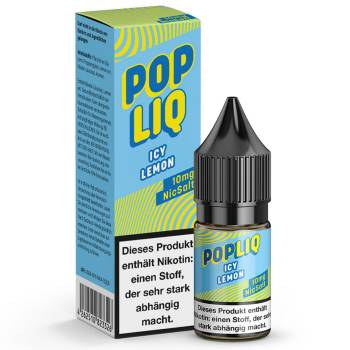 PopLiq Icy Lemon NicSalt Liquid 10ml / 10mg