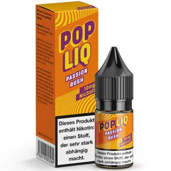 PopLiq Passion Rush NicSalt Liquid 10ml / 10mg