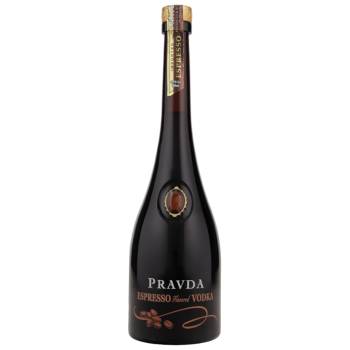 Pravda Vodka Espresso Polnischer Vodka 37,5% Vol. 700ml