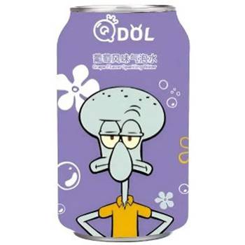 QDOL Sparking Water Grape Flavour 330ml Erfrischungsgetränk