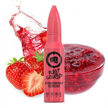 Strawberry Scream (50ml) Plus e Liquid by Riot Squad