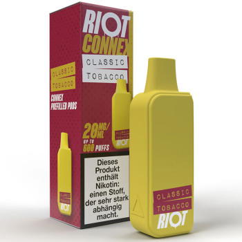 RIOT Squad Connex – Classic Tobacco – Prefilled Pod 2er Pack 2ml 20mg