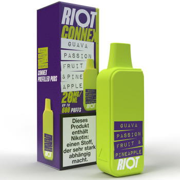 RIOT Squad Connex – Guava Passionfruit & Pineapple – Prefilled Pod 2er Pack 2ml 20mg