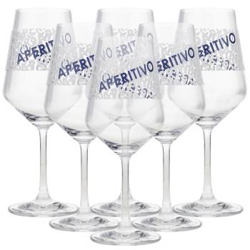 Ramazzotti Aperitivo Glas 6 Stück