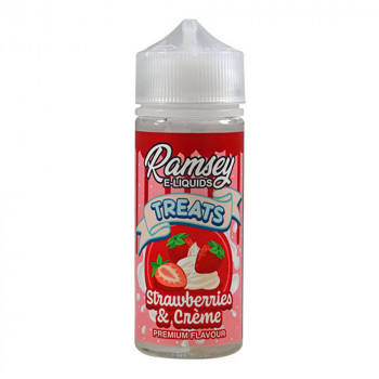 Strawberrys & Cream Treats 100ml Shortfill Liquid by Ramsey