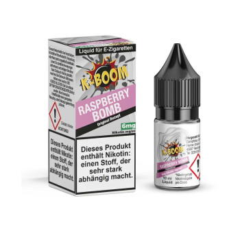 Raspberry Bomb 10ml Liquid by K-Boom 6mg / 10ml