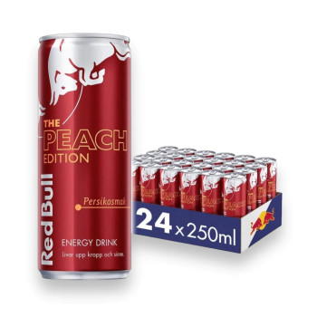 Red Bull Peach Edition Energy Drink 24x 250ml