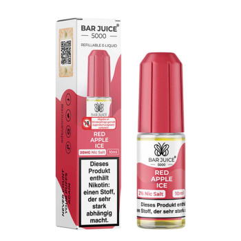 Red Apple Ice NicSalt Liquid by Bar Juice 5000 10ml / 20mg