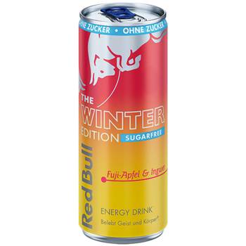Red Bull Winter Edition 2025 Fuji-Apfel & Ingwer Sugarfree Energy Drink 250ml