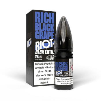 Rich Black Grape Hybrid NicSalt Liquid by Riot Squad 10ml / 20mg