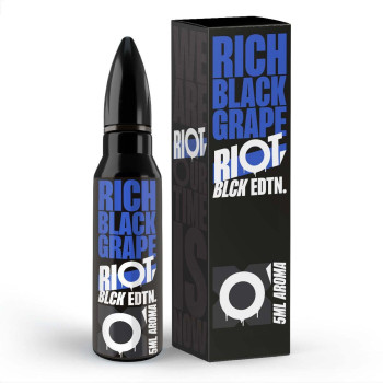 Rich Black Grape - Black Edition - 5ml Longfill Aroma by Riot Squad