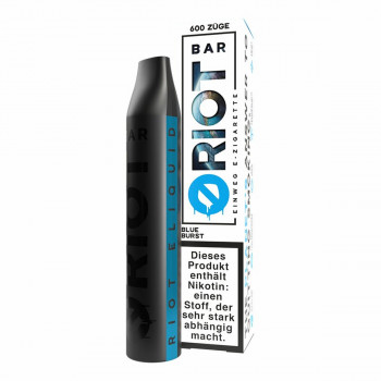 Riot Bar E-Zigarette 600 Züge 500mAh NicSalt Blue Burst