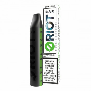 Riot Bar E-Zigarette 600 Züge 500mAh NicSalt Watermelon Ice