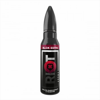 Deluxe Passionfruit & Rhubarb Black Edition 15ml Longfill Aroma by Riot Squad