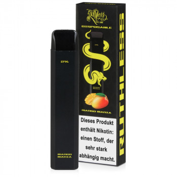 Ruthless E-Zigarette 20mg 600 Züge 500mAh NicSalt Mango Mania