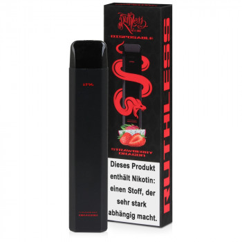Ruthless E-Zigarette 20mg 600 Züge 500mAh NicSalt Strawberry Dragon