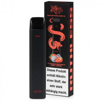Ruthless E-Zigarette 20mg 600 Züge 500mAh NicSalt Strawberry on Ice Ruthless E-Zigarette 20mg 600 Züge 500mAh NicSalt Strawberry on Ice