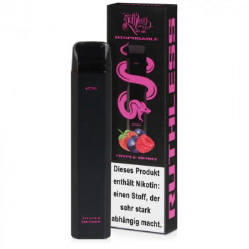 Ruthless E-Zigarette 20mg 600 Züge 500mAh NicSalt Triple Berry Ruthless E-Zigarette 20mg 600 Züge 500mAh NicSalt Triple Berry