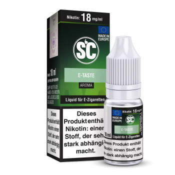 E-Taste 10ml Liquid by SC