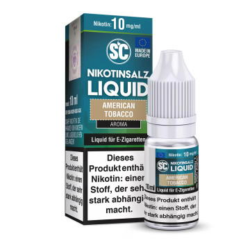 American Tobacco 10ml NicSalt Liquid by SC 10ml / 10mg