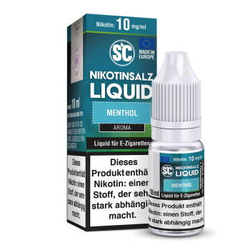 Menthol 10ml NicSalt Liquid by SC