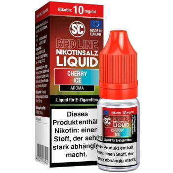 SC Red Line Cherry Ice NicSalt Liquid 10ml / 10mg