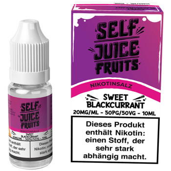 SELF Juice Sweet Blackcurrant NicSalt Liquid 10ml / 20mg