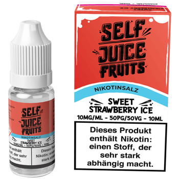 SELF Juice Sweet Strawberry Ice NicSalt Liquid 10ml / 10mg