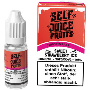 SELF Juice Sweet Strawberry Ice NicSalt Liquid 10ml / 20mg