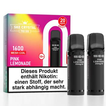 SKE Crystal Pro 800 – Pink Lemonade – Prefilled Pod 2er Pack SKE Crystal Pro 800 – Pink Lemonade – Prefilled Pod 2er Pack