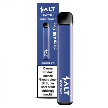 Salt Switch E-Zigarette 450 Züge 350mAh 20mg NicSalt Blueberry Raspberry